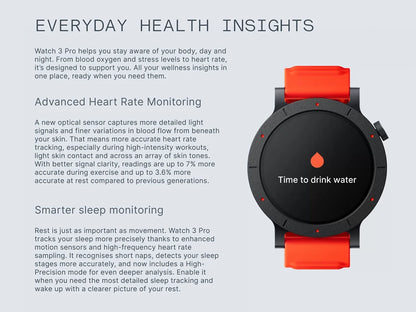 CMF BY NOTHING Watch 3 Pro Smart Watch 1.43"AMOLED Dual-Band GPS & 130+ Sport Modes Bluetooth Call AI Energy Sleep Monitor IP68