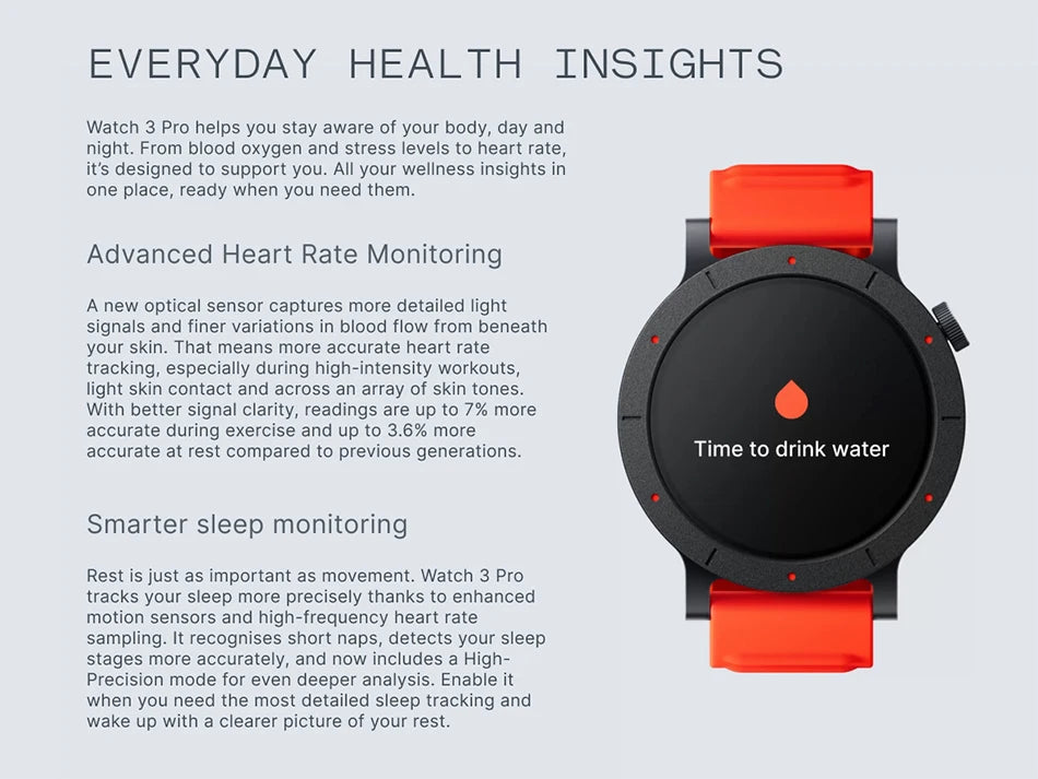 CMF BY NOTHING Watch 3 Pro Smart Watch 1.43"AMOLED Dual-Band GPS & 130+ Sport Modes Bluetooth Call AI Energy Sleep Monitor IP68