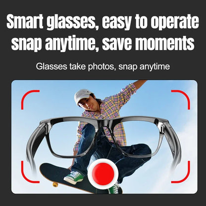 AI Smart Glasses 8K HD Photochromic Multifunction Translate Camera Glasse Bluetooth Calling Voice Assistant Music Player