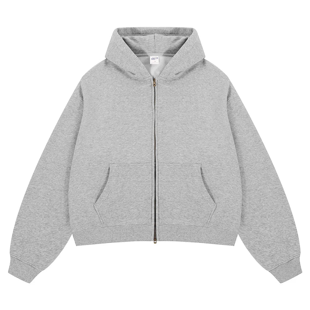 VIPReAlr2025 Winter Hoodie Retro Harajuku Fashion Washed Cotton 380GSM Pullover Sweatshirt Y2K RE Alr