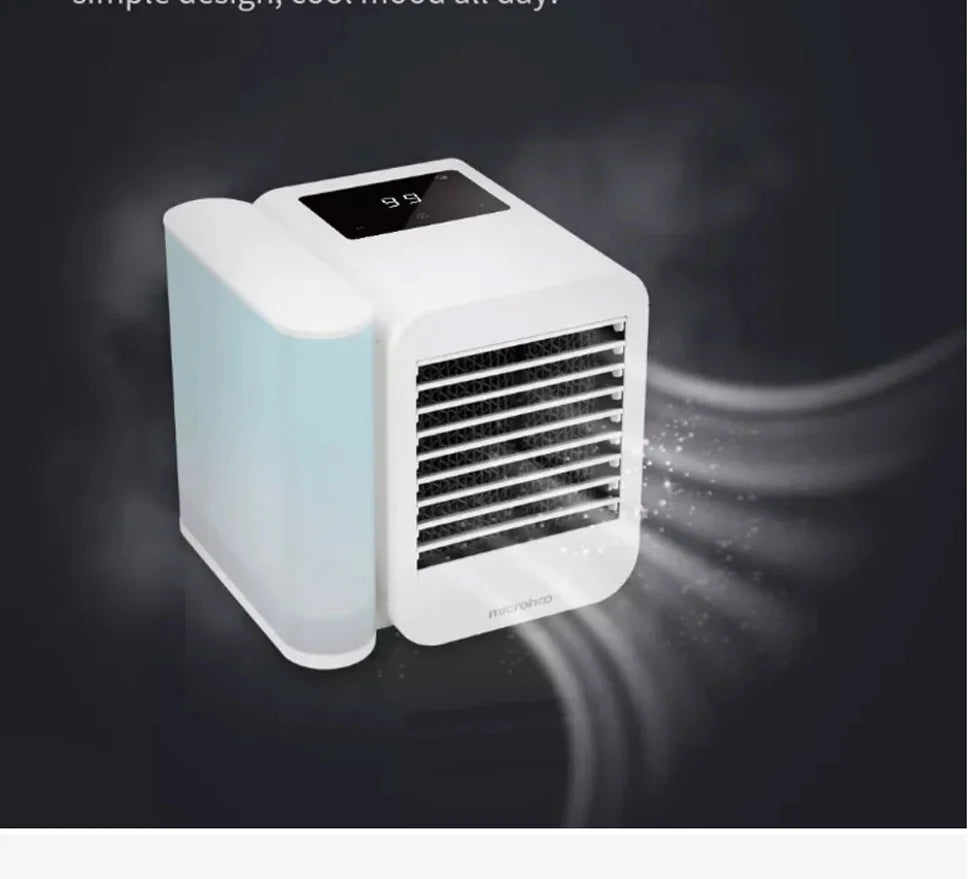 Portable Microhoo Mini Air Conditioner 1000ML Fan Cooler Aromatherapy Essential Oil Diffuser Fast Cooling Humidifier Household