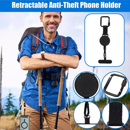Retractable Anti-Theft Phone Holder Cellphone Lanyard Xyun Strap Smartphone Safety Tether Belt Clip Cellphone Lanyard for Travel