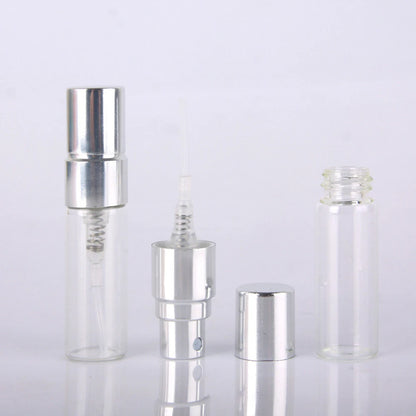 50pcs 100pcs 2ml 3ml 5ml 10ml Sample Refillable Perfume Bottle Empty Mini Spray Bottle Perfume Bottles glass Atomizer Container