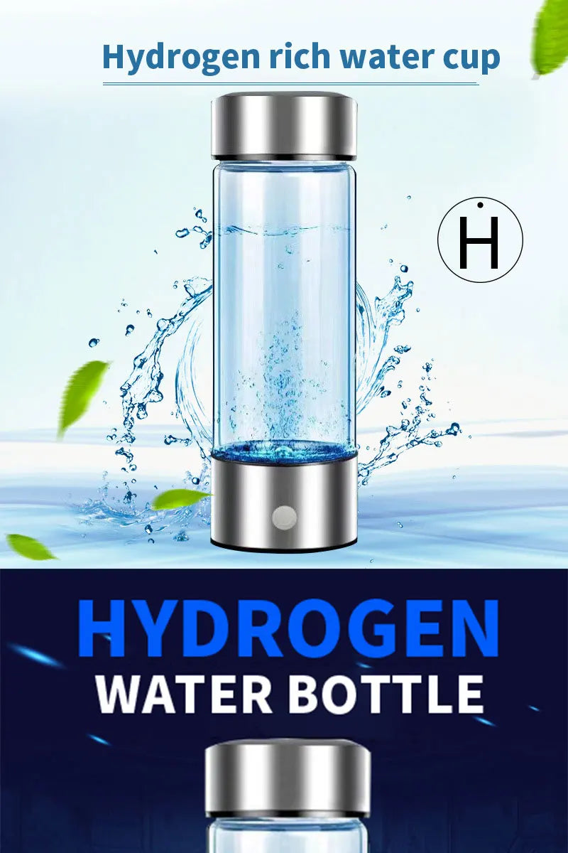 Hydrogen Water Bottle for Home Office Travel and Daily Drinking Portable Hydrogen Water Bottle Generator Water Ionizer Machine