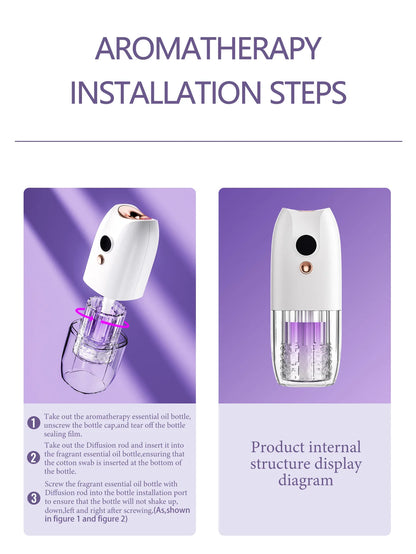Multifunctional rechargeable portable essential oil diffuser Multiple aroma aromatherapy essential oils can be used in home cars