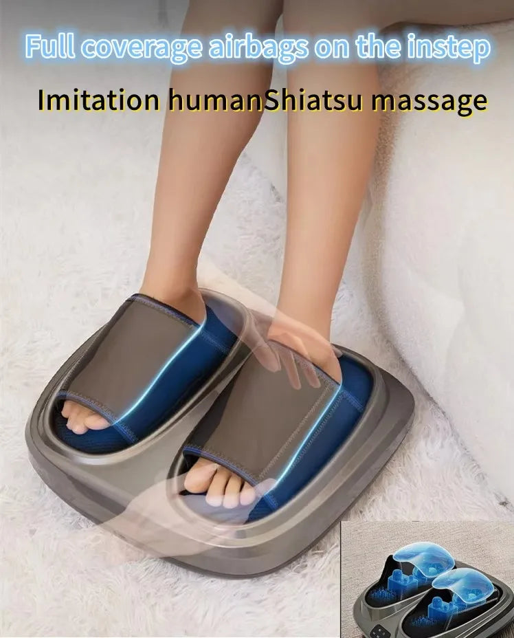3D Shiatsu Foot Massager Machine with Kneading Heating Calf Massage Ideal Gift for Mom Dad Friends Christmas Mother's Day Gift (