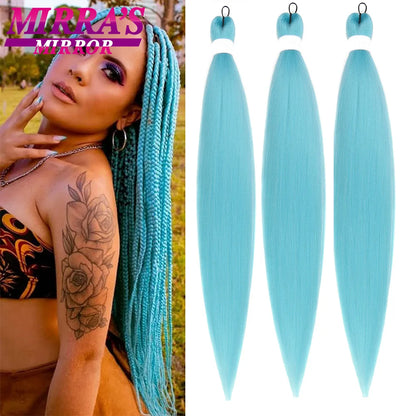Braiding Hair Pre-stretched 26 Inch Hair Extensions for Afro Crochet Braids Synthetic Hair DIY Purple Pink Peach Red Jumbo Braid