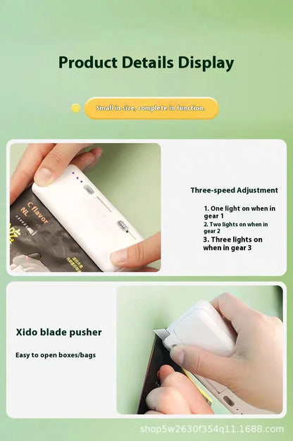 Mini Plastic Bag Sealer Heat Bag Sealing Machine Food Packaging Plastic Bags Sealer Clip Bag Handheld Rechargeable Heat Sealer