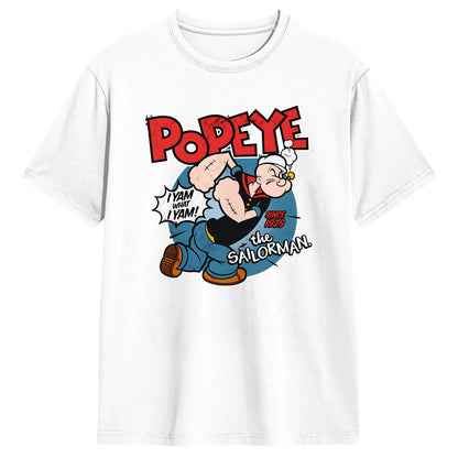 Popeyed The Sailorman I Yam What I Yam T Shirt Summer  Streetwear T-Shirts Cotton Trending Tshirt For Men's Casual Tees