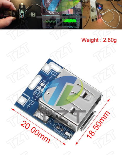 GREATZT 5V Boost Converter Step-Up Power Module Lithium Battery Charging Protection Board LED Display USB For DIY Charger 134N3P