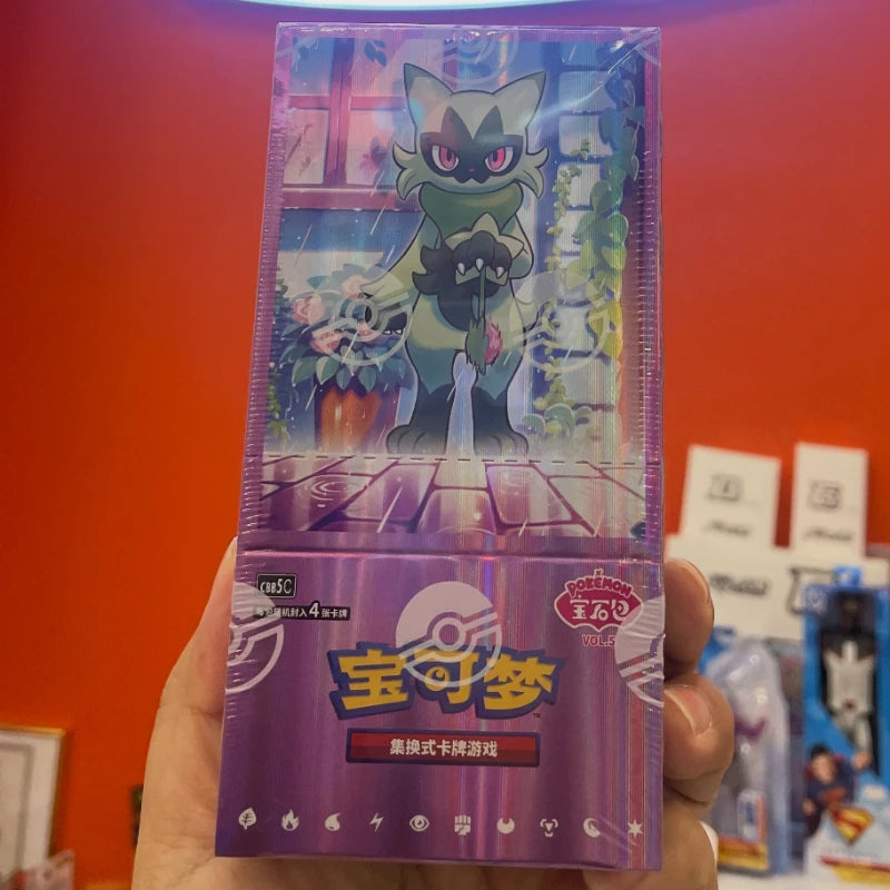 100%Original Pokemon Gem Pack Vol1 2 3 4 5 Cards Anime Pokemon PTCG Trading Gem Bag Cards Collected Toy Social Birthday Gift