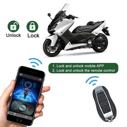 Motorcycle Burglar Alarm Smart Phone APP Control Remote Start Up Lock Unlock Vibration Warning Anti-theft