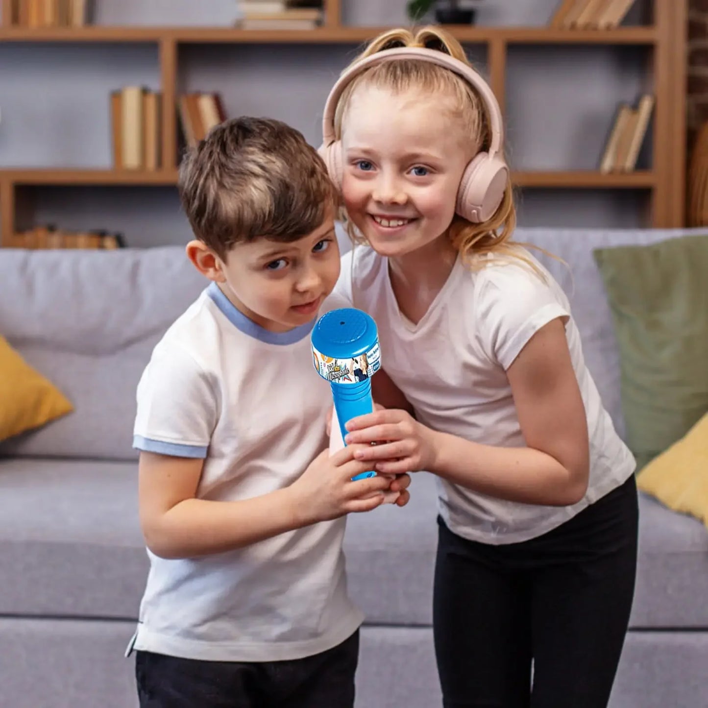 Kids Microphone with Stand Karaoke Song Music Instrument Toys Brain-Training Educational Toy Birthday Gift for Girl Boy