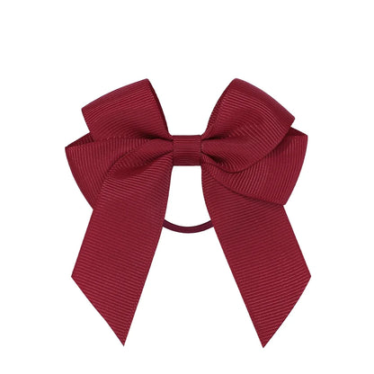 3.15inches Solid Color Hair Ribbon Hair Band for Girls Toddler Cheer Up Bows Head Rope Kids Headwear Ponytail Hair Accessories