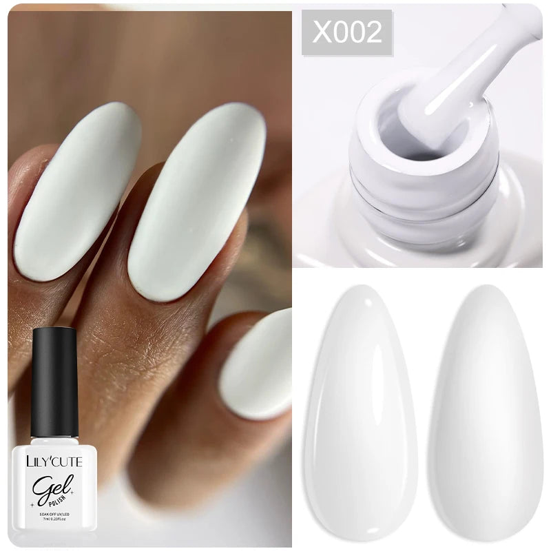 LILYCUTE 7ml Brown Red Purple Nail Gel Polish Coffee Color Series Semi Permanent UV Gel Soak off Nail Gel Varnishes For Nail Art