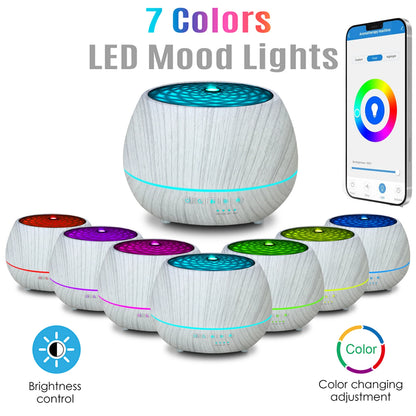 Tuya WiFi Smart Humidifier Essential Oil Diffuser Aromatherapy Ultrasonic Air Humidifiers Aroma Diffuser Work With Google Home