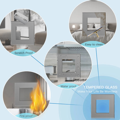 BSEED Glass Frames EU Standard HDMI Tel Sockets Module Part Internet Wall Sockets TV DIY Function Base USB CAT5 Satellite Parts