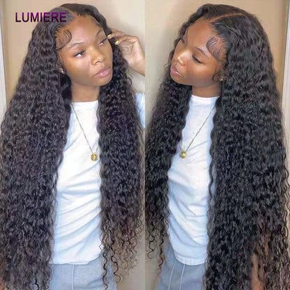 Deep Curly Wave Human Hair 3/4  Bundles Deal Malaysian Hair Weaves 100% Virgin Rew Human Hair Extensions Double Weft Wholeasle