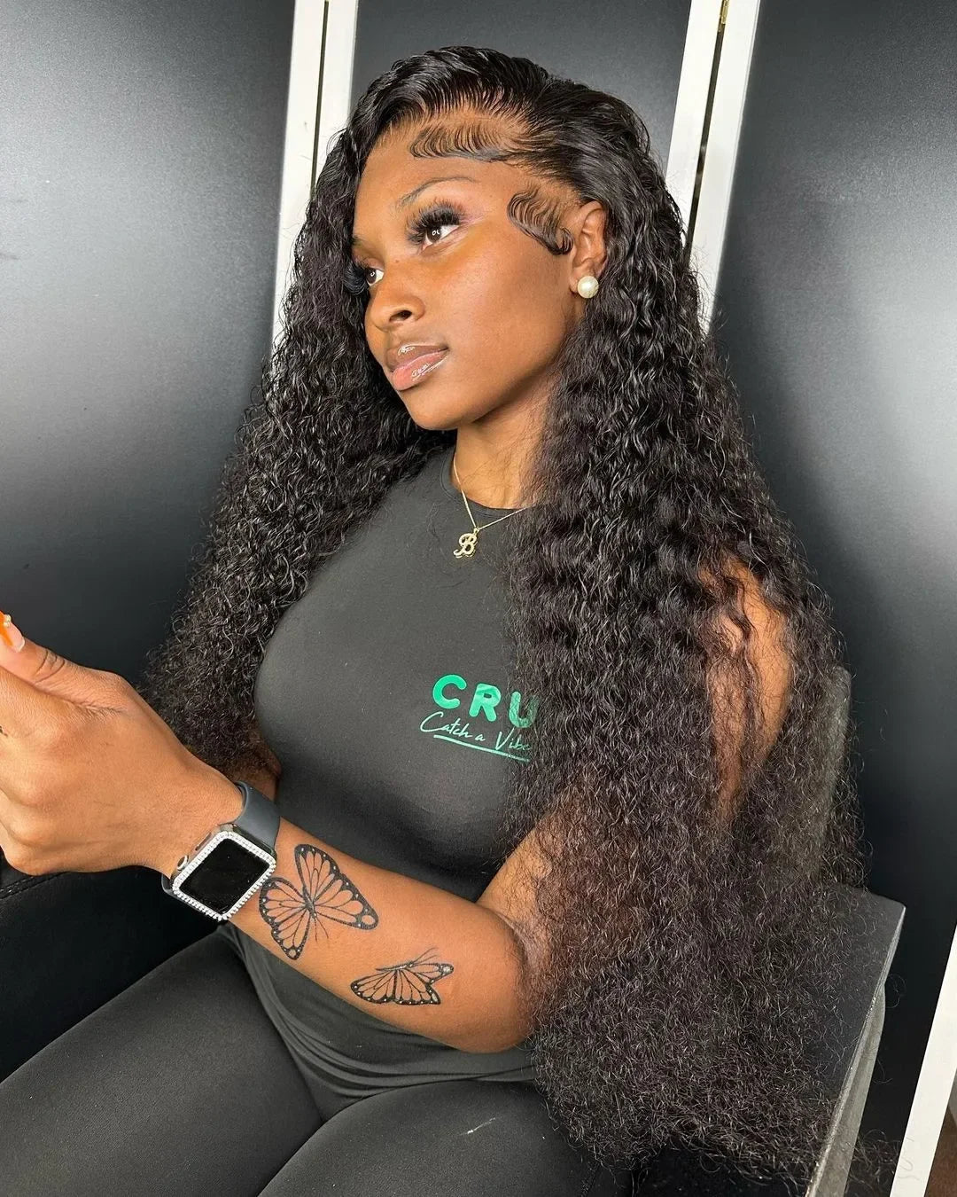 40 46 Inch 13x4 13x6 HD Deep Wave Lace Frontal Wig Brazilian Loose Water Curly Lace Front Human Hair Wigs For Women 300% Density