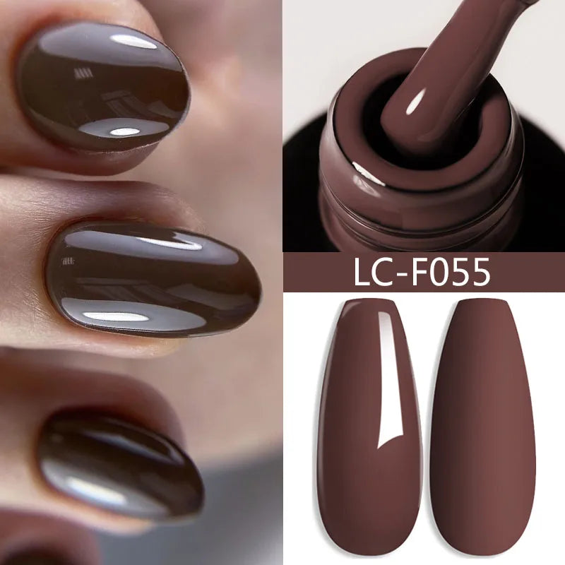 LILYCUTE 7ml White Color Gel Nail Polish Semi Permanent UV Gel Polish Gorgeous Full Coverage Soak Off UV LED Nail Gel Varnishes