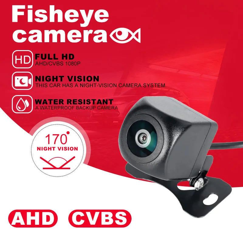 170° Wide Angle AHD Car Backup Camera 720P/1080P Dual Resolution Enhanced IR Night Vision Waterproof Universal Reverse Camera