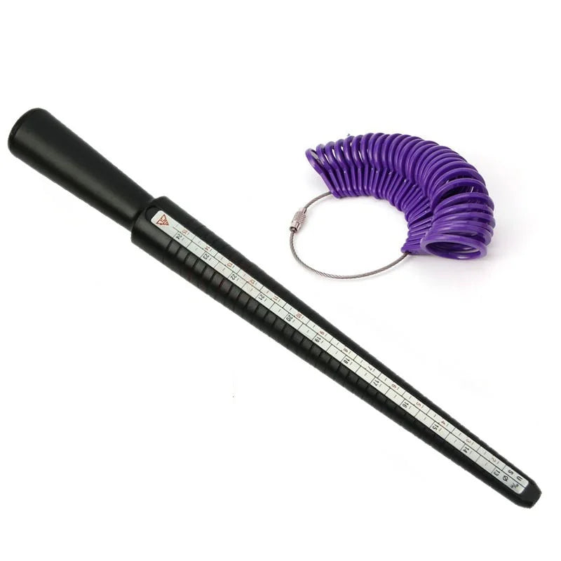 Jewellery Tools Ring Size Mandrel Stick Finger Gauge Ring Sizer Measuring Jewelry Tool Set Ring Size Fashion Jewellery Tools