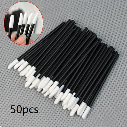 Makeup Brushes 5/50/100 Pcs Black Lip Brushes Applicator Eyelash Brushes Gloss Lipstick Wands Cosmetic Professional Make Up Tool