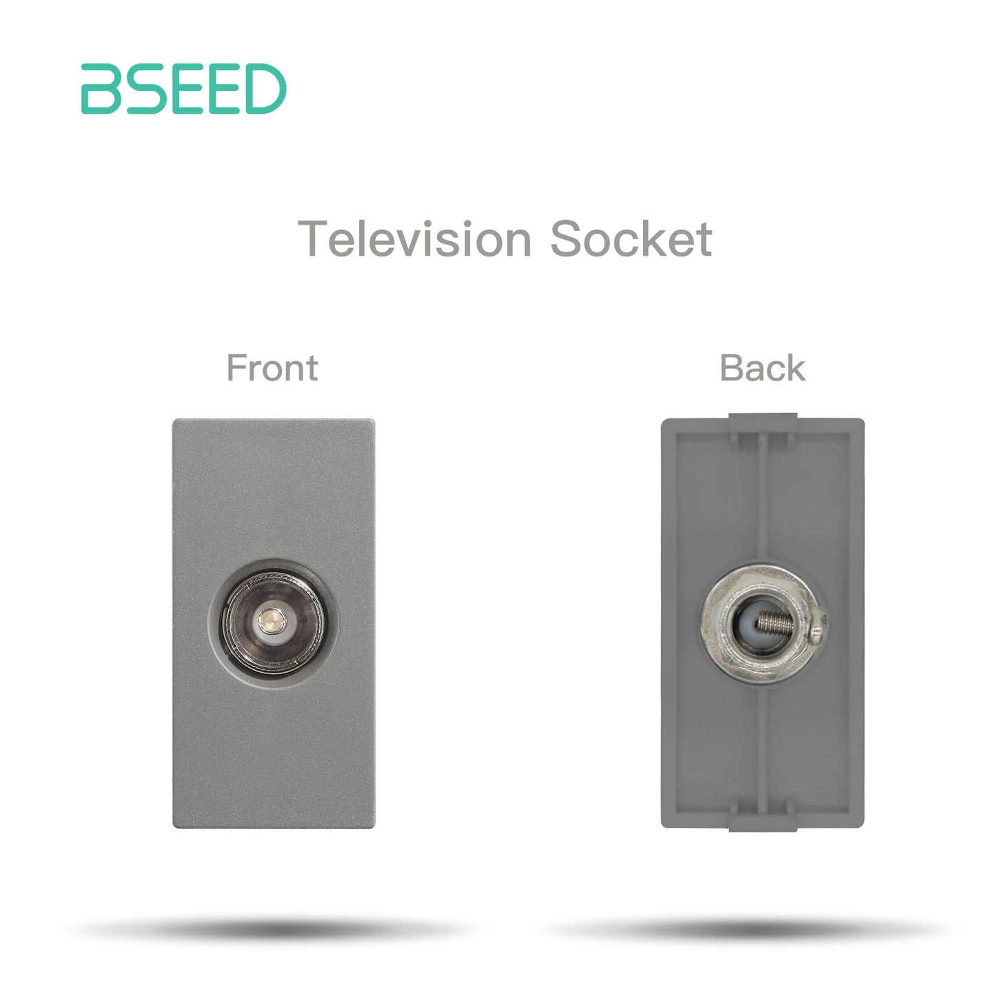 BSEED Glass Frames EU Standard HDMI Tel Sockets Module Part Internet Wall Sockets TV DIY Function Base USB CAT5 Satellite Parts