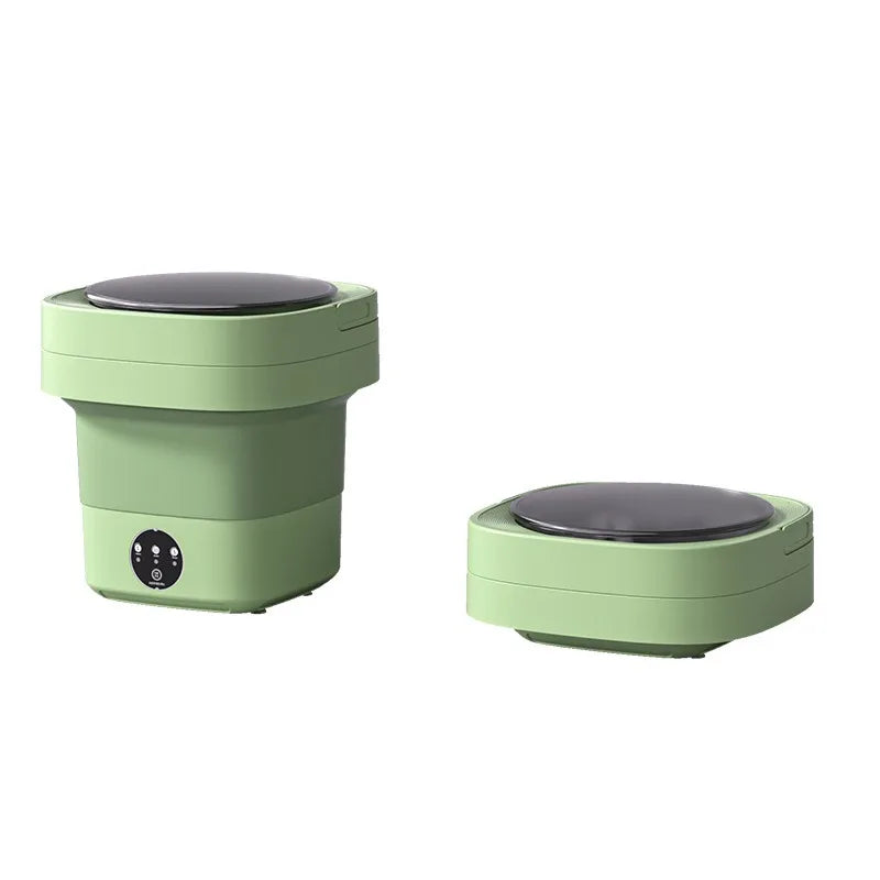 6L/11L Portable Folding Washing Machine Big Capacity With Spin Dryer Bucket for Clothes Travel Home Underwear Socks Mini Washer