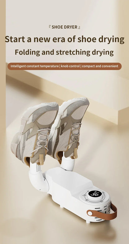 Adjustable Dryer  Shoe Dryer Intelligent Timer Quick Drying Deodorizing Sterilizing Shoe Dryer Household Shoe Warmer Heater