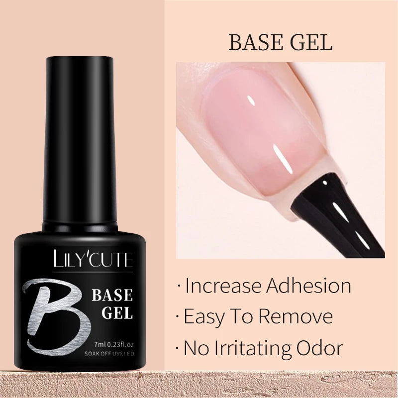 LILYCUTE Ancora Red Autumn Winter Gel Nail Polish Semi Permanent Soak Off UV LED Gel Varnish Manicure Nail Supplies