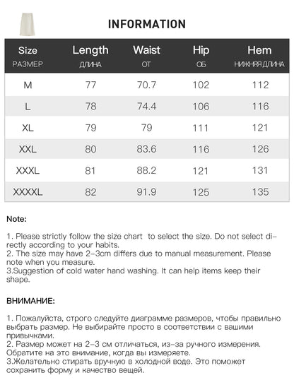 DUSHU Classic Long and Short Elastic Waist A-line Skirt 2025 Winter Skirt for Women Solid Simple Commuting Office Ladies College