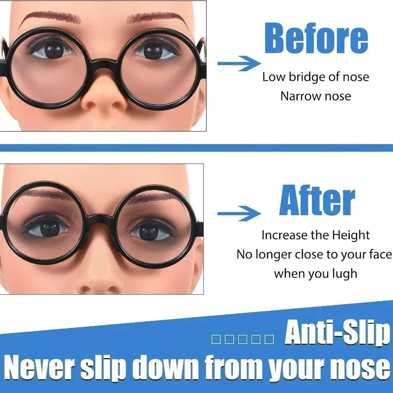 10/60pcs Glasses Nose Pads Adhesive Silicone Nose Pads Non-slip Transparent Nosepads for Glasses Eyeglasses Eyewear Accessories