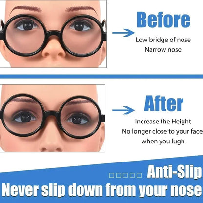 10/60pcs Glasses Nose Pads Adhesive Silicone Nose Pads Non-slip Transparent Nosepads for Glasses Eyeglasses Eyewear Accessories