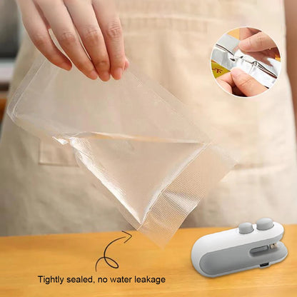 Mini Heat Bag Sealing Machine Plastic Bag Sealer Rechargeable Food Packing Bag Thermal Sealer Portable Plastic Bag Heat Sealer