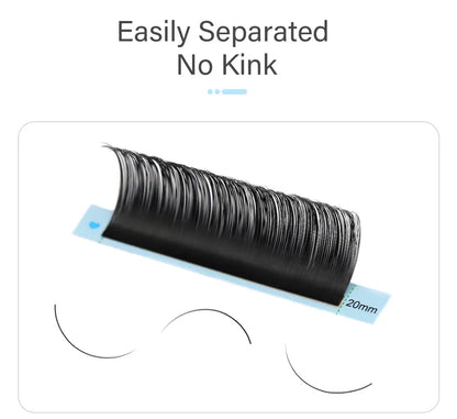 AGUUD Matte Black Individual Eyelash Extension Professional Volume Korean PBT Cashmere Lash Extension Tray Classic Lashes Cilios