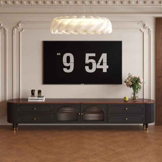 Vertical Vintage Tv Table Wood Heavy Luxury Design Tv Stand Living Room High End Muebles Para El Hogar House Accessories