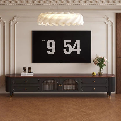 Vertical Vintage Tv Table Wood Heavy Luxury Design Tv Stand Living Room High End Muebles Para El Hogar House Accessories