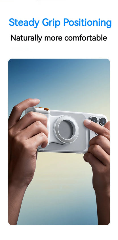 Magnetic Phone Camera Shoot Hand Grip Zoomable Smart Phone Holder Shooting Aid Remote Control Handle For Iphone Android Phone