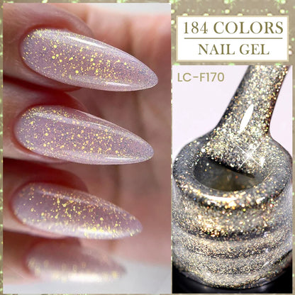 LILYCUTE 7ml White Color Gel Nail Polish Semi Permanent UV Gel Polish Gorgeous Full Coverage Soak Off UV LED Nail Gel Varnishes