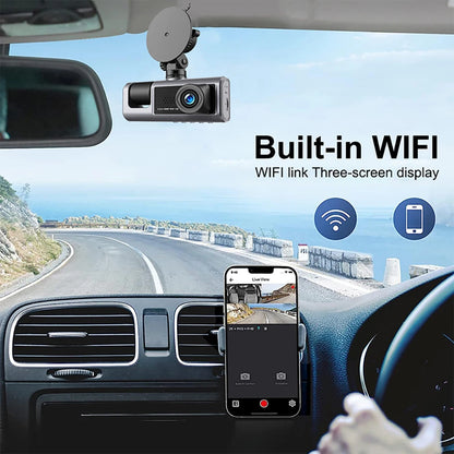 1080P Car Dvr WiFi APP 3/2Lens Dash Cam for Cars Camera for Vehicle Recorder Video Front and Rear Camera  Night Vision Dashcam