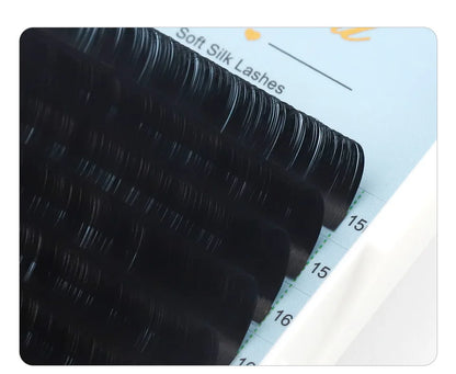 AGUUD Matte Black Individual Eyelash Extension Professional Volume Korean PBT Cashmere Lash Extension Tray Classic Lashes Cilios