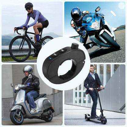Bluetooth-compatible Wireless Smart Remote Wheels Switch Motorcycle Handlebar Media Controller Phone Remote For Cars Motorbikes