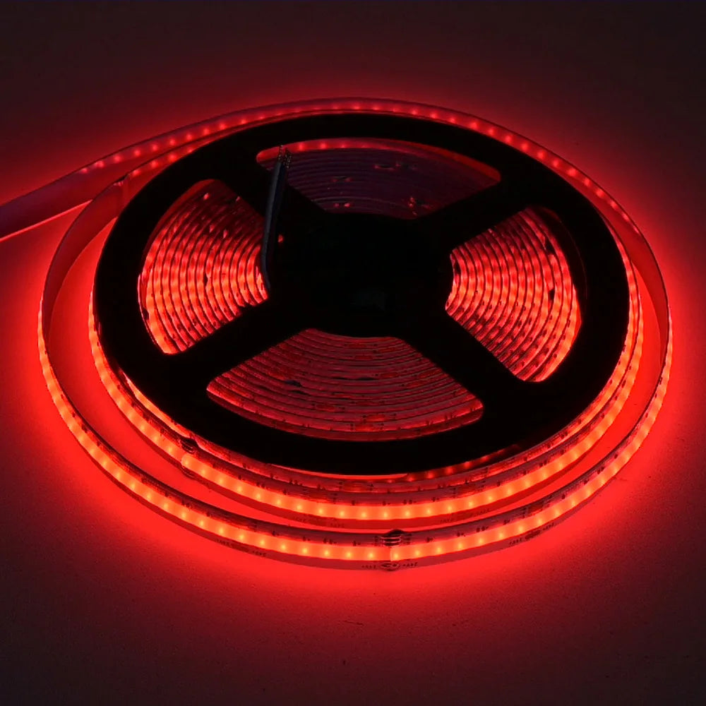 5M 10M 20M COB RGBW RGBWW LED Strip 24V Flexible Color Changing Dimmable Room Liner Light Home Decor 2.4G RF Remote Control Kit