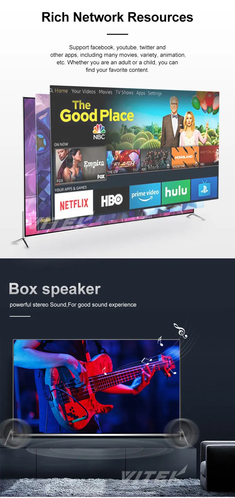 LED 85 Inch Big Size Frameless 4K Smart TV Multi-language Wifi Online Television for Home Office