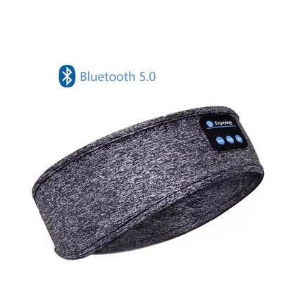 HUAWEISHI Bluetooth 5.0 Earphones Sports Sleeping Headband Elastic Wireless Headphones Music Eye Mask Wireless Headset Headband