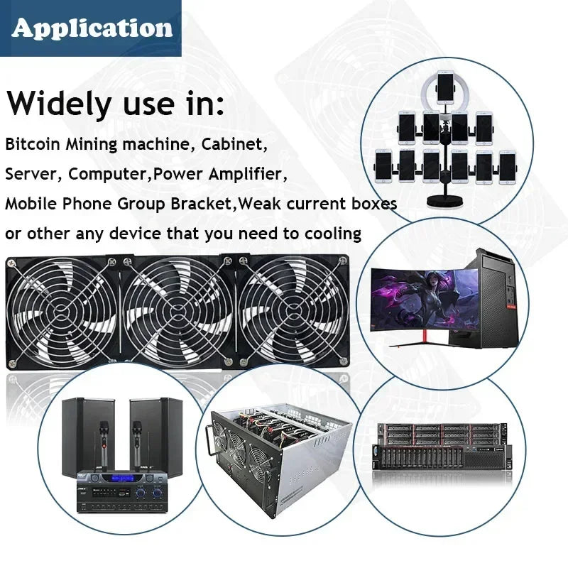 220V Multifunctional Exhaust Fan with Remote Control for Chassis Workstation Service Station Cooling Ventilation Fan