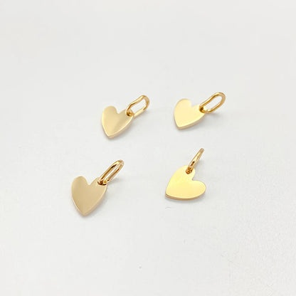 eManco Mother's Day Blank Heart Charms Stainless Steel Mirror Polished Pendant Making DIY Necklace Bracelet 48 Hour Shipping
