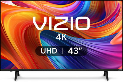 43-inch 4K UHD LED Smart TV with Dolby Vision HDR, Alexa Compatible, Built-in Chromecast, Bluetooth Headphone Support (Renewed)