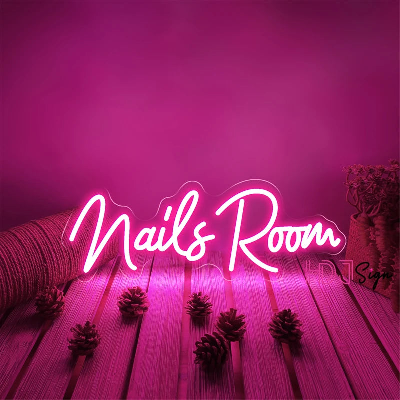 Nails Room Neon Lights Sign Beauty Room Decoration Makeup Neon Led Sign Lashes Room Hair Brows Tattoo Open Outdoor Neon Lamp